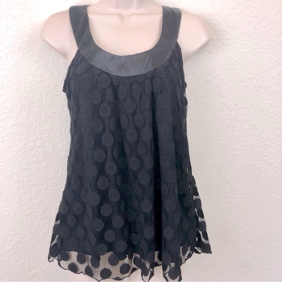 A. Byer Black Lace Sleeveless Top - Picture 3 of 16